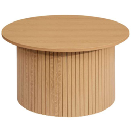 Birlea Axel Round Fluted Brown Coffee Table - Size: 40 x 120 x 80cm - SleepSoul - Wilko - thumbnail 3