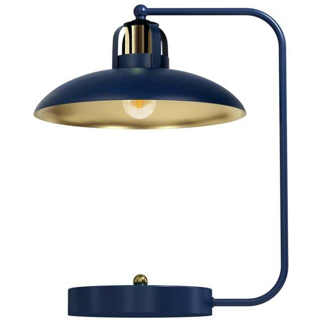 Milagro Felix Blue Table Lamp 230V - Size: 30 x 36 x 45cm - Wilko - image 1