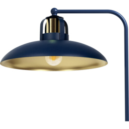 Milagro Felix Blue Table Lamp 230V - Size: 30 x 36 x 45cm - Wilko - thumbnail 3