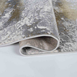 Desire Rugs Onyx Gold Living Room Abstract Area Rug 60 x 220m - Size: 60 x 220cm - Wilko - thumbnail 4