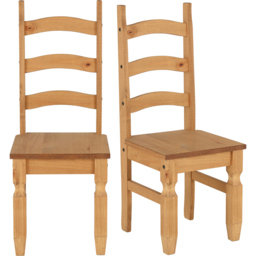 Seconique Corona 4 Seater Extending Dining Set Distressed Waxed Pine - Brown - Wilko - thumbnail 4
