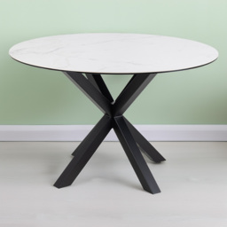 Florence Heaven Ceramic 4 Seater Round Dining Table White - Furniture To Go - Wilko - thumbnail 1