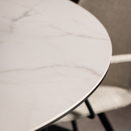 Florence Heaven Ceramic 4 Seater Round Dining Table White - Furniture To Go - Wilko - thumbnail 5