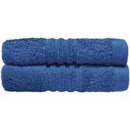 Misona Ultra Soft Bamboo Smoky Blue Face Cloth 2 Pack - Size: 30 x 30cm - Wilko - thumbnail 1