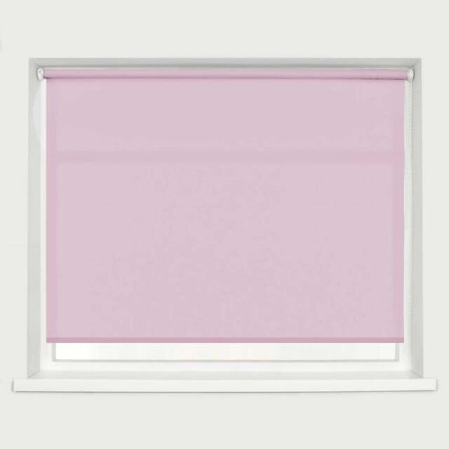 Caecus Straight Edge Roller Blind Lavender 150cm - Purple - Wilko - image 1