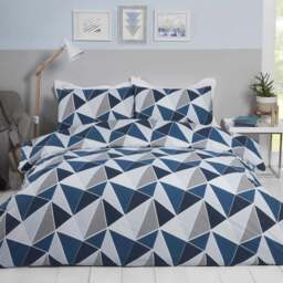 Rapport Home Leo King Navy Duvet Set - Blue - Wilko - thumbnail 1