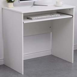 Home Source Newport White Space Saving Office Desk - Size: 75 x 48 x 80cm - Wilko - thumbnail 1