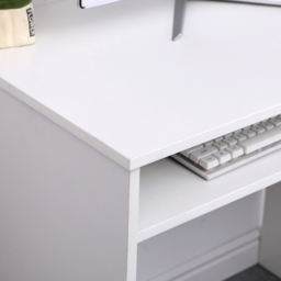 Home Source Newport White Space Saving Office Desk - Size: 75 x 48 x 80cm - Wilko - thumbnail 7
