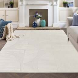 Desire Rugs Hamilton Cream Abstract Motif Rug 60 x 220cm - Size: 220 x 60 x 1.3cm - Wilko - thumbnail 7