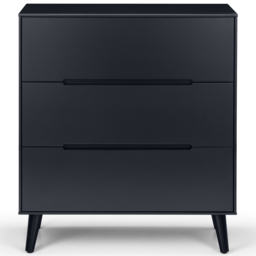 Julian Bowen Alicia 3 Drawer Matt Anthracite Chest of Drawers - Black - Wilko - thumbnail 4