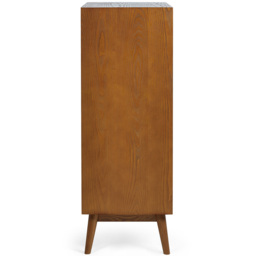 Julian Bowen Lowry 5 Drawer Cherry Ash Chest of Drawers - Grey - Wilko - thumbnail 5