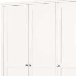 Julian Bowen Maine 3 Door 2 Drawer Surf White Combination Wardrobe - Size: 3 Door, 2 Drawer - Wilko - thumbnail 5