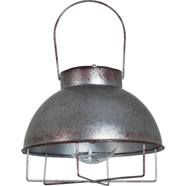 Luxform Pittsburgh Solar Powered Steel Wire Hanging Lantern - Size: 19 x 20.5 x 20.5cm - Silver - Wilko - image 1