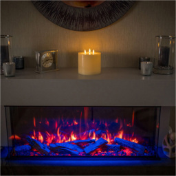 ValueLights 3 Wick Flickering Candle with Remote - Size: 15.1 x 14.7 x 14.7cm - White - Wilko - thumbnail 3