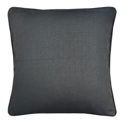 Sloane Faux Linen Cushion - Charcoal - Wilko - thumbnail 4
