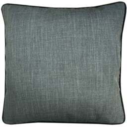 Sloane Faux Linen Cushion - Charcoal - Wilko