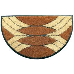 Coco & Coir Palm Cluster Arc Coir Door Mat 45 x 75cm - n/a - Coco & Coir ® - Wilko