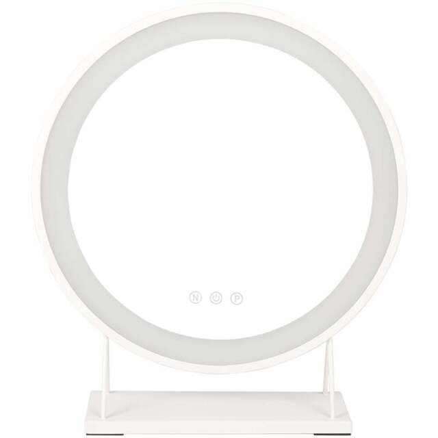 Living and Home White Hollywood LED Vanity Mirror - Size: 46 x 40 x 10cm - Wilko - image 1