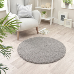 My Rug Ghost Grey Round Rug 100cm - Size: 100 x 100 x 2cm - Wilko - thumbnail 3