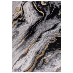 Sunset Marble Rug Monochrome - Multicolour/120cm - Wilko