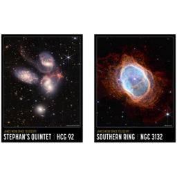 Artery8 NASA James Webb Outer Space Telescope Astronomy Wall Art Print 30 x 41cm 6 Pack - Size: 40.5 x 30.5 x 0.3cm - Multi - Wilko - thumbnail 4