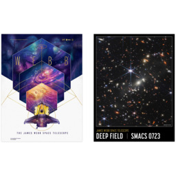 Artery8 NASA James Webb Outer Space Telescope Astronomy Wall Art Print 30 x 41cm 6 Pack - Size: 40.5 x 30.5 x 0.3cm - Multi - Wilko - thumbnail 5