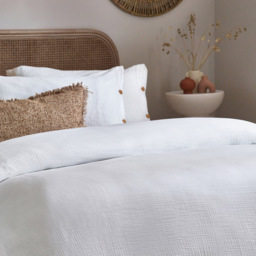 Yard Lark Double White Muslin Cotton Duvet Set - Yard Living - Wilko - thumbnail 3
