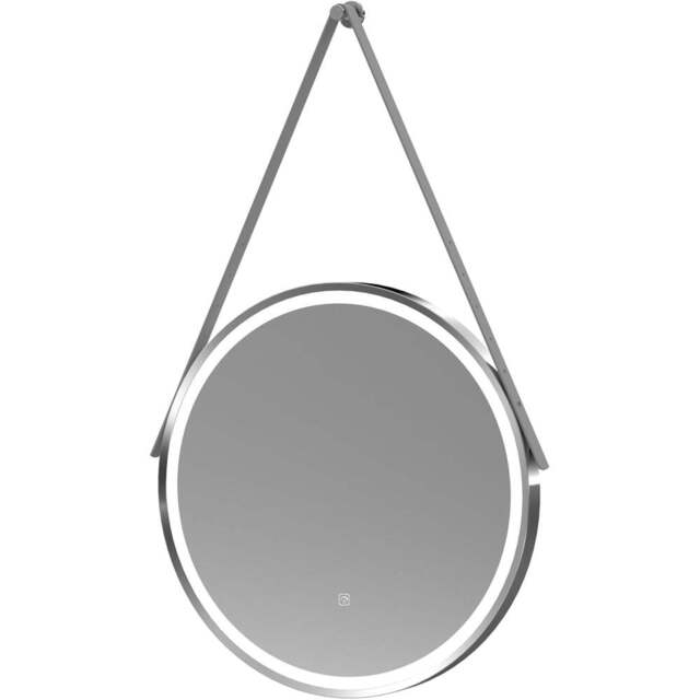 nuie Chrome Round Illuminated Mirror 600mm - Size: 600 x 600 x 40mm - Wilko - image 1