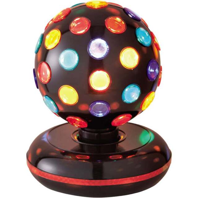 Global Gizmos Black LED Disco Ball 6 inch - Size: 22 x 17 x 17cm - Multi - Wilko - image 1