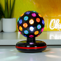 Global Gizmos Black LED Disco Ball 6 inch - Size: 22 x 17 x 17cm - Multi - Wilko - thumbnail 6