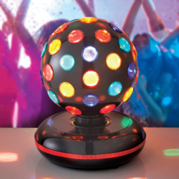 Global Gizmos Black LED Disco Ball 6 inch - Size: 22 x 17 x 17cm - Multi - Wilko - thumbnail 5