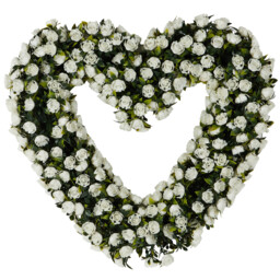 Heart Flower Wreath - Green and White - Wilko - thumbnail 5