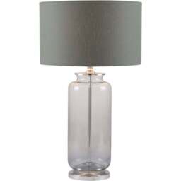 Pacific Lifestyle Vivienne Grey Ombre Glass Table Lamp - Wilko - thumbnail 1