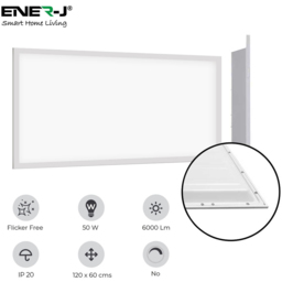 ENER-J 50W 6000K LED Backlit Panel Ceiling Lights 120 x 60cm 2 Pack - Size: 30 x 20 x 10cm - Wilko - thumbnail 7