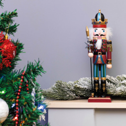St Helens Red Classic Wooden Nutcracker Soldier 30cm - Size: 300 x 75 x 75cm - Wilko - thumbnail 5