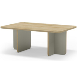 Decortie Hillary Oak and Ash Green Rectangular Coffee Table - Size: 41.8 x 100 x 60cm - Multi - Wilko - thumbnail 3