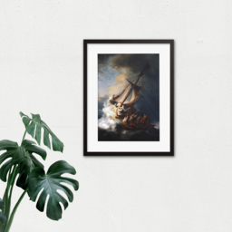 Wee Blue Coo Rembrandt Christ Storm Lake Galilee Painting Framed Wall Art Print 30 x 41cm - Size: 43.3 x 33.3 x 1.5cm - Wilko - thumbnail 4