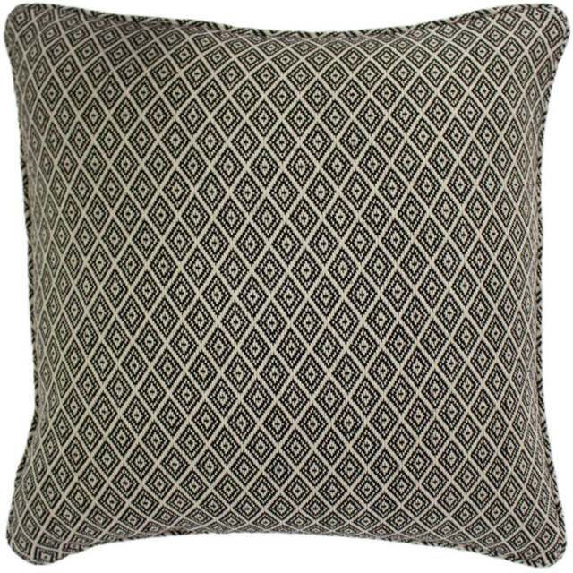 Paoletti Tangier Monochrome Square Woven Cushion - Size: 55 x 55 cm - Multi - Wilko - image 1