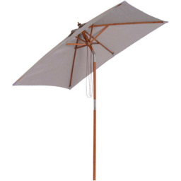 Outsunny Grey Tilting Parasol 2 x 1.5m - Size: 2m - Wilko