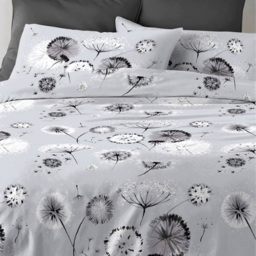 Velosso EasyCare Single Grey Dandelion Duvet Set - Serene - Wilko - thumbnail 4