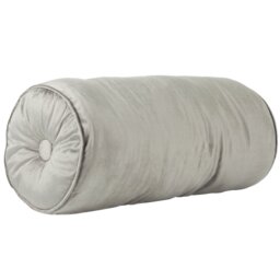 Velvet Bolster Cushion Grey - My Home - Wilko - thumbnail 1