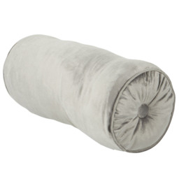 Velvet Bolster Cushion Grey - My Home - Wilko - thumbnail 5