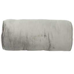 Velvet Bolster Cushion Grey - My Home - Wilko - thumbnail 3