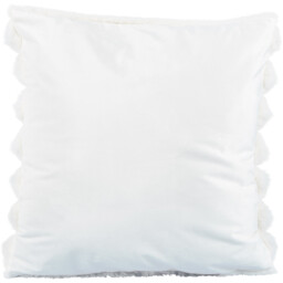 Divante Verbier Faux Fur Cushion - Ivory - Wilko - thumbnail 3