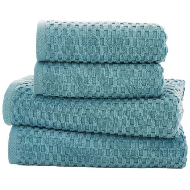 Deyongs Brooklyn Turquoise Hand Towel 2 Pack - Size: 48 x 90cm - Blue - Wilko - image 1
