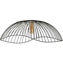 ValueLights Covelas Black Wavy Wire Pendant Shade - Size: 31 x 21.5 x 59cm - Wilko - thumbnail 1