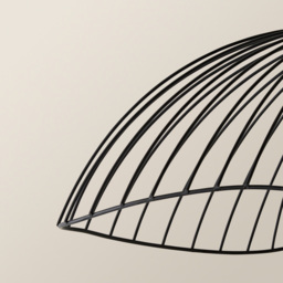 ValueLights Covelas Black Wavy Wire Pendant Shade - Size: 31 x 21.5 x 59cm - Wilko - thumbnail 5