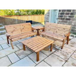 Charles Taylor Balmoral 6 Seater Corner Outdoor Set - Brown - Wilko - thumbnail 3