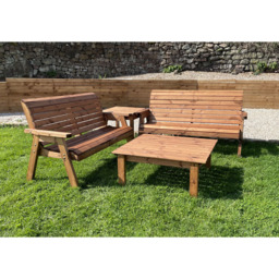 Charles Taylor Balmoral 6 Seater Corner Outdoor Set - Brown - Wilko - thumbnail 7