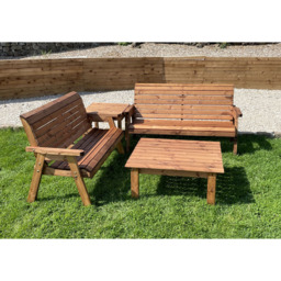 Charles Taylor Balmoral 6 Seater Corner Outdoor Set - Brown - Wilko - thumbnail 6